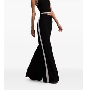 New Alice and Olivia Nessi side stripe palazzo pants